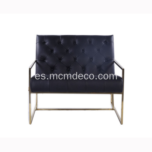 Thin Frame Tufted Lounge Chair Lawson Fenning